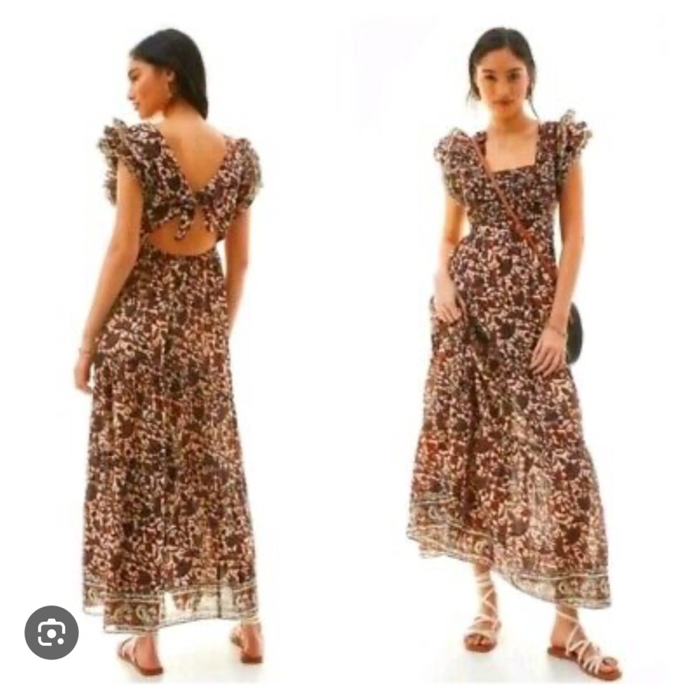 House of Harlow 1960 Open Tie Back Maxi Dress